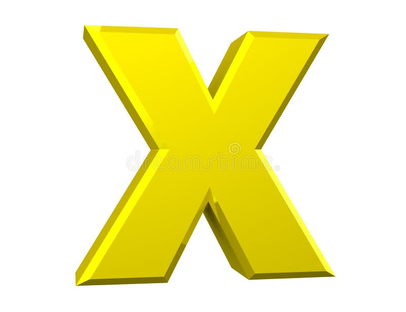 The Yellow Letter E on White Background 3d Rendering Stock Illustration Illustration of