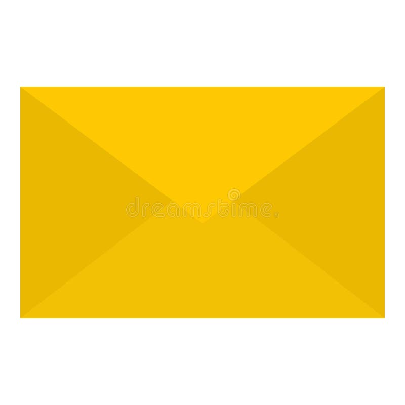 Yellow Email stock illustration. Illustration of electronic 40809962