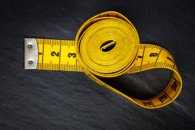 Yellow measuring tape stock image. Image of color, ruler 69748021