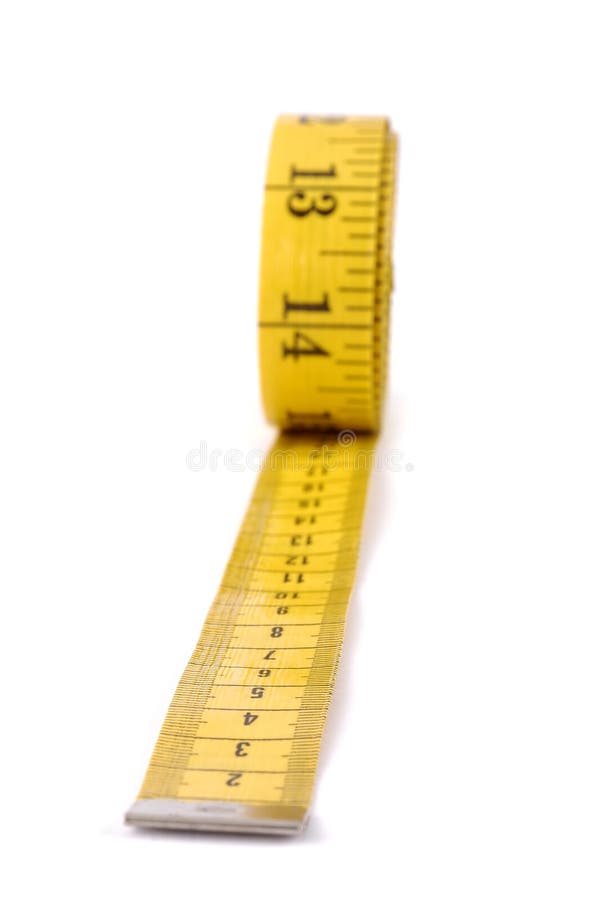 A Yellow Measuring Tape Isolated Picture. Image 5770697