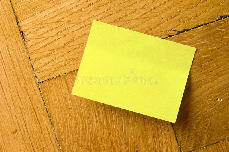 Yellow memo stick. stock photography