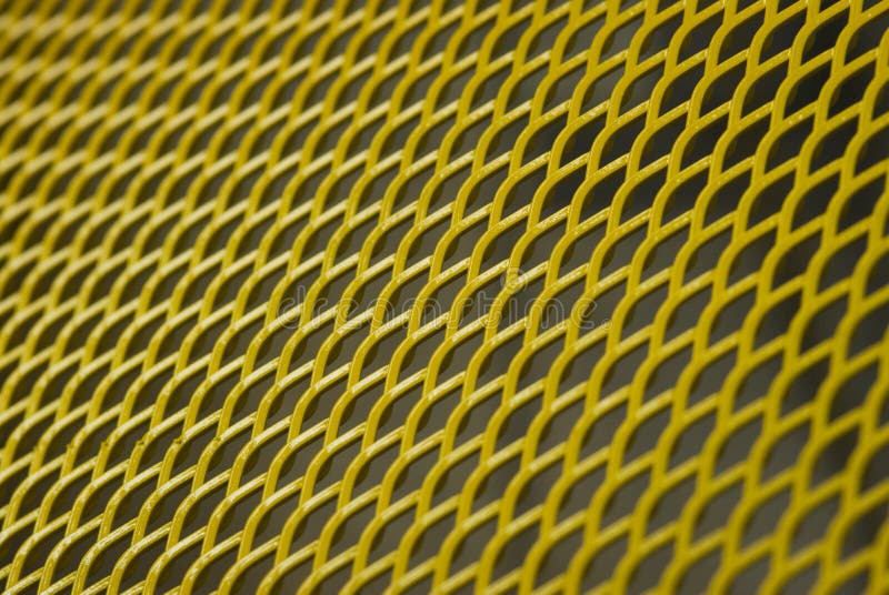 Yellow metal grid