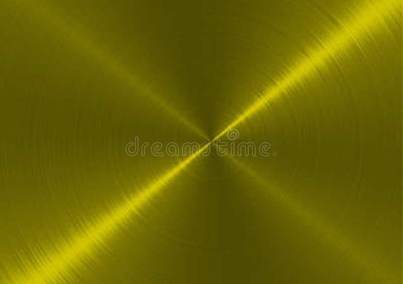 Yellow Metallic Shine Material Texture Background Stock Illustration