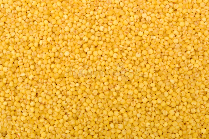 Yellow millet grains in the bulk. Abstract textures stock photo Yellow millet grains in the bulk. Abstract textures stock photo