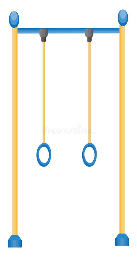 Yellow monkey bars, icon royalty free illustration