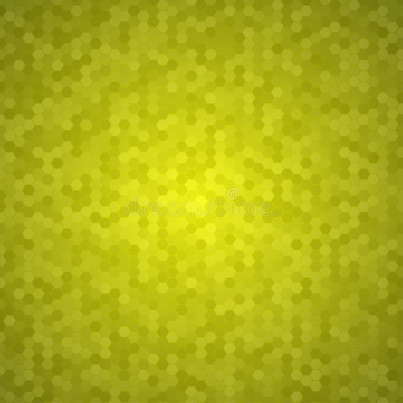 Yellow Mosaic Tile Honeycomb Vector Background. vector illustration
