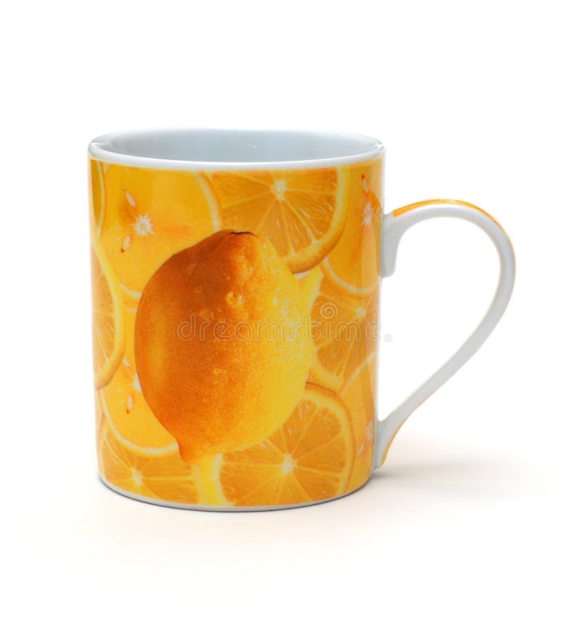 Yellow mug stock image. Image of glass, color, yellow 7880387