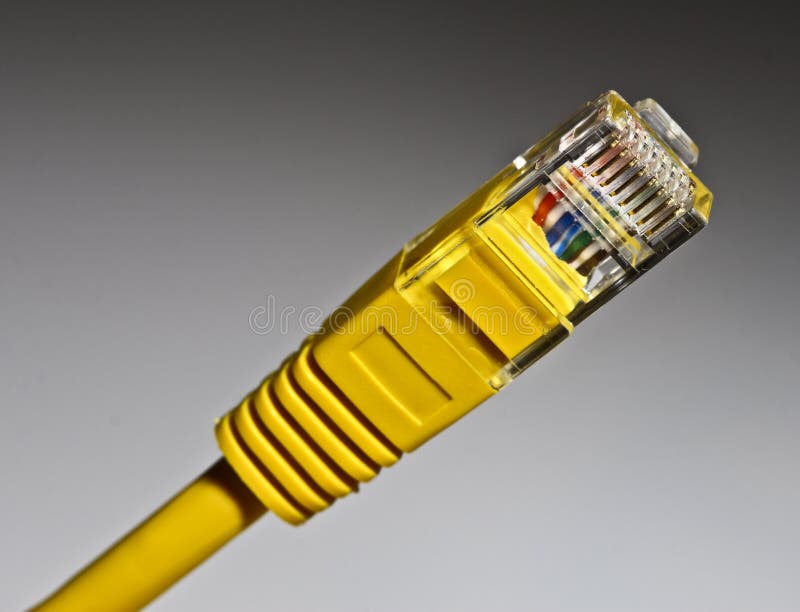 yellow network cable