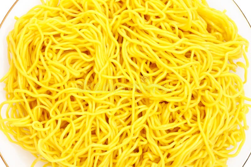 Yellow noodles. stock photo. Image of object, industrial 48012594