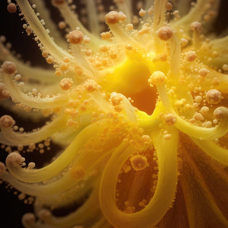 Yellow octopus tentacles stock illustration. Illustration of fish