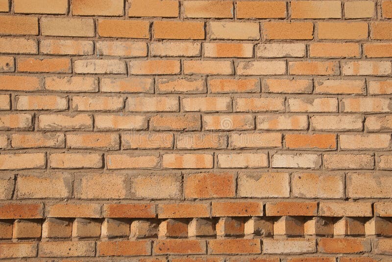 Yellow old wall bricks