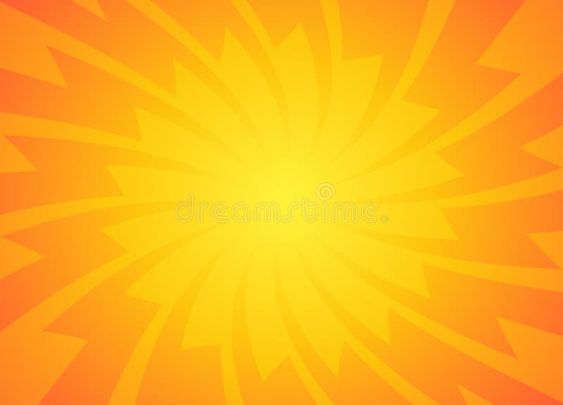Yellow orange sun pop art retro rays background vector illustration Yellow orange sun pop art retro rays background vector illustration