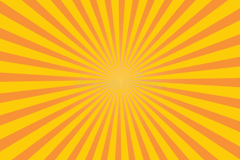 Yellow Orange Sun Rays Brust Stock Illustration - Illustration of concept,  decorative: 149534833