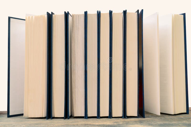 Yellow Pages of an Old Book. Rare Vintage Book Stock Photo Image of