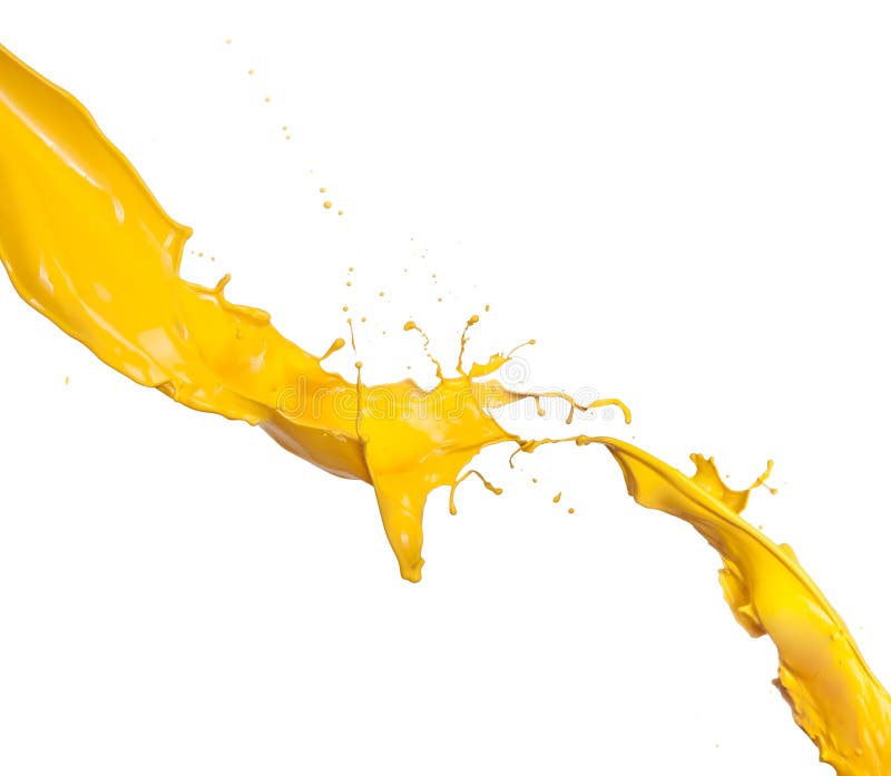 Yellow paint royalty free stock image