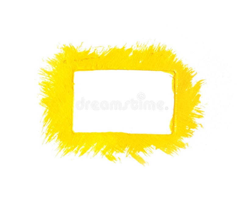 Yellow paint frame stock illustration. Illustration of abstract 57434680