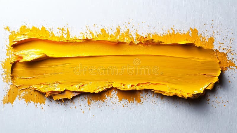 Yellow Paint Stroke 3 vector illustration