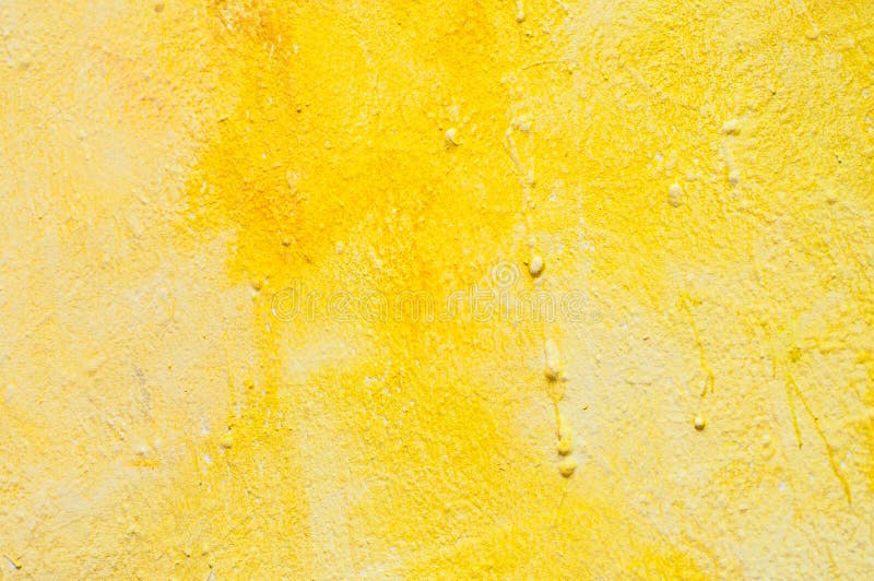 Yellow Painting on the Wall Texture Stock Image Image of retro, rough