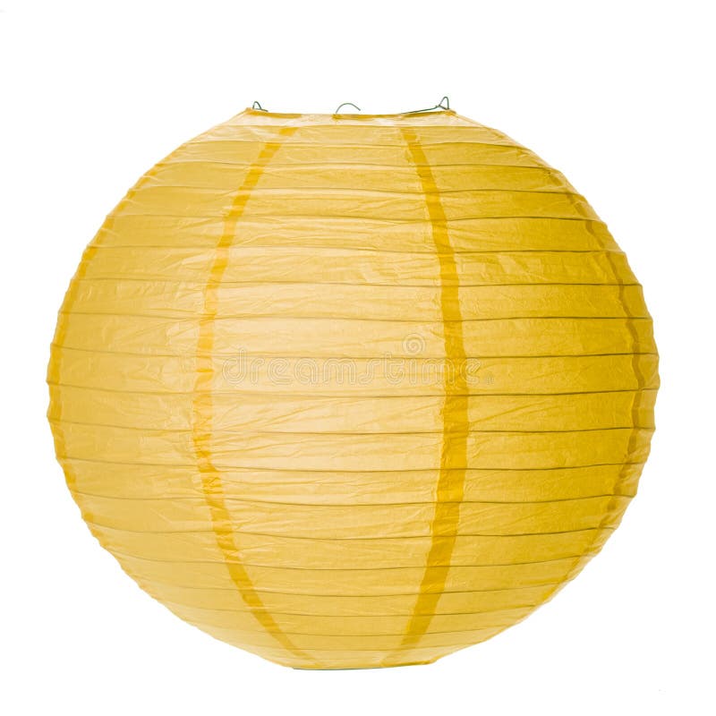Yellow Paper Lantern stock photo. Image of porch, asia 94486682