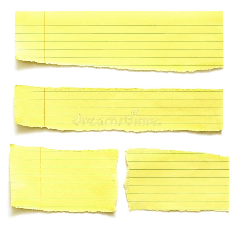 Yellow Paper Tears royalty free stock photo