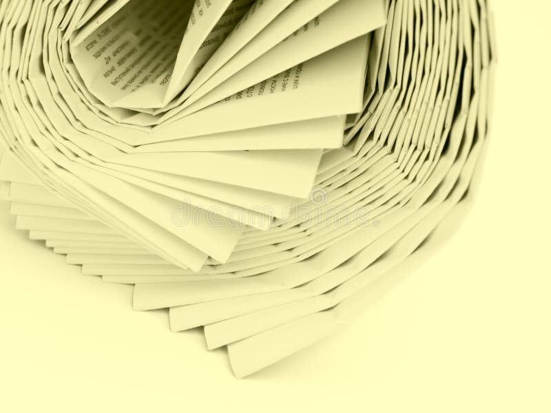 Yellow papers stock photo. Image of printed, heap, text 8857676