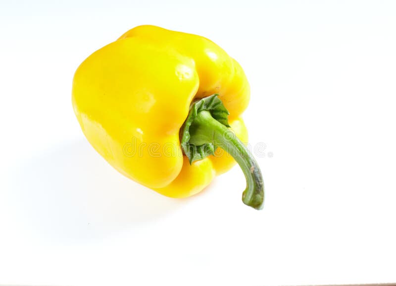 Yellow paprika stock photo. Image of closeup, food, fresh 38400994