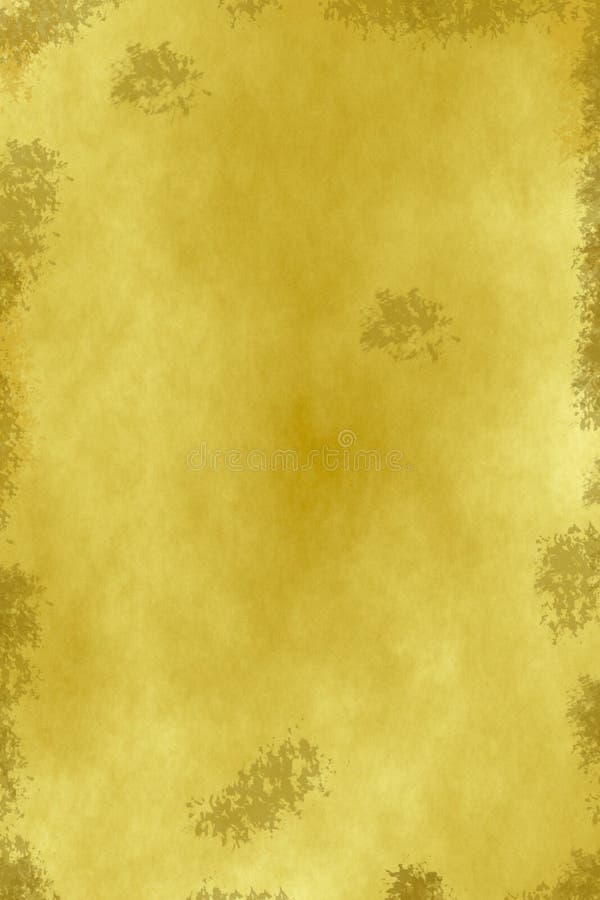 Yellow Parchment Background for Printing Stock Illustration