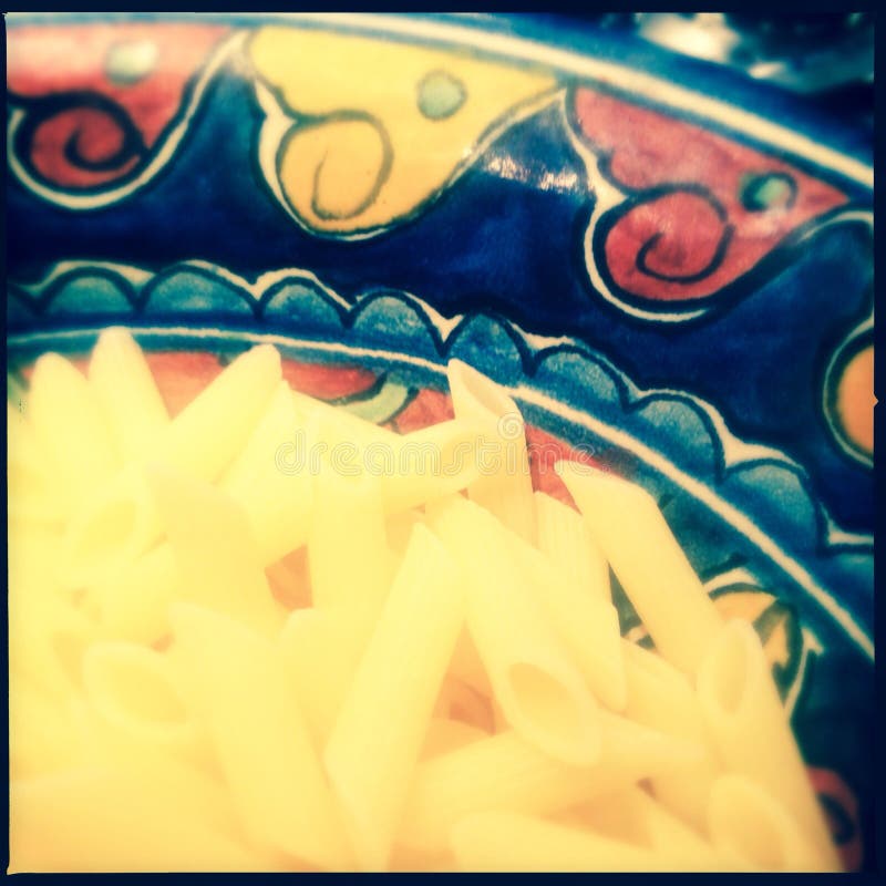 Yellow pasta stock image. Image of delicious, plate, dinner 51775145