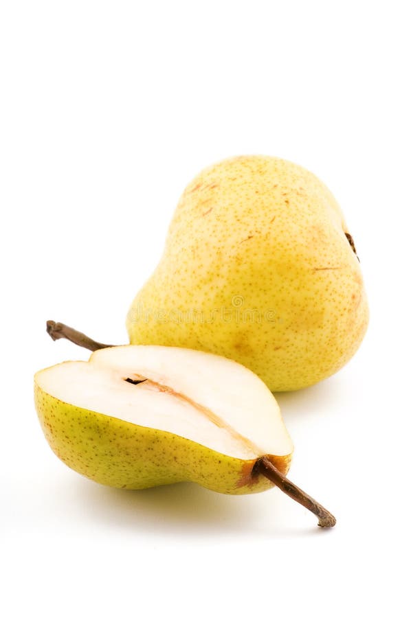 Yellow pear close-up