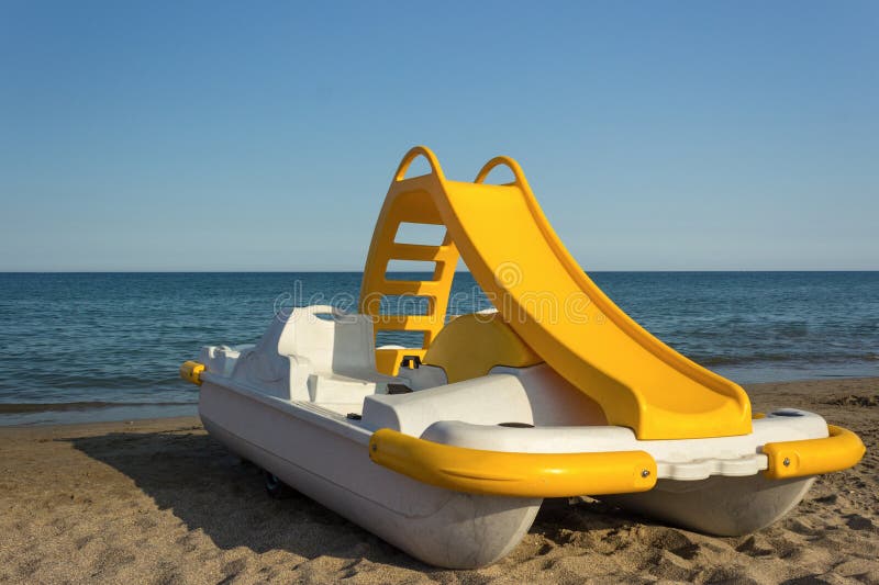 Yellow Pedal Boat Royalty Free Stock Image Image 25624746