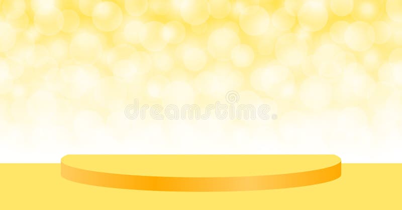 Yellow Pedestal Stage on Bokeh for Background, Stage Podium 3d for Product Display Show, Pedestal Stand Stock Vector - Illustration of champion, contest: 186555723