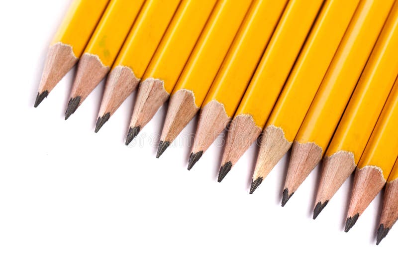 Yellow pencils stock image. Image of abstract, office 105978425
