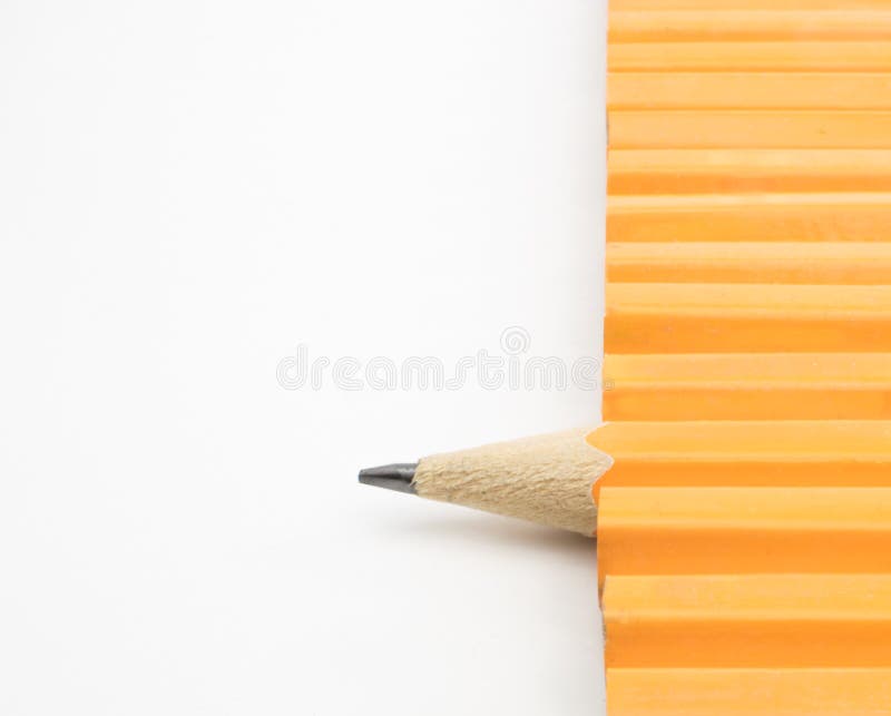 Yellow Pencils Standing Out from a Row