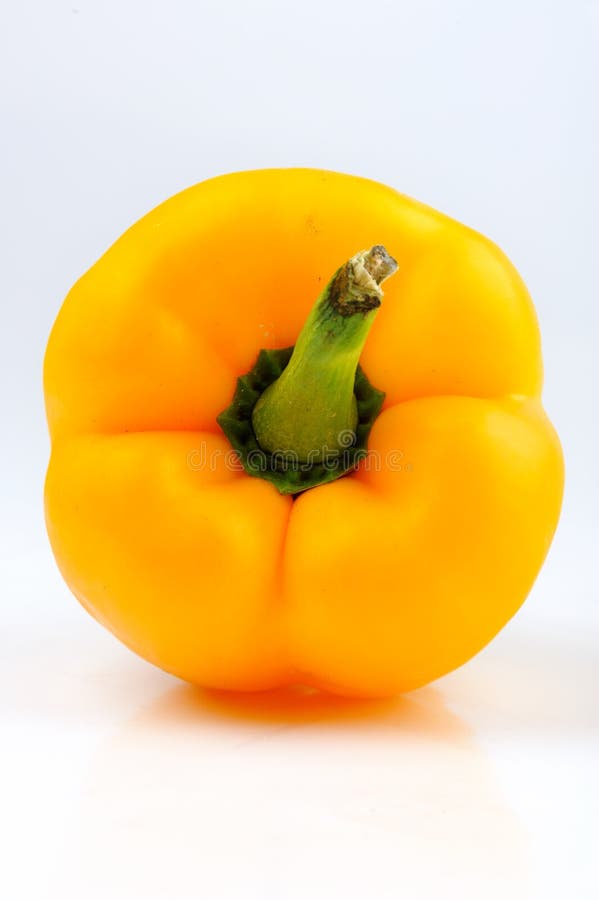 Yellow capsicum royalty free stock photography