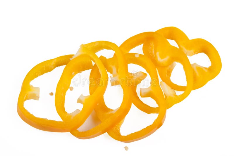 Yellow pepper slices