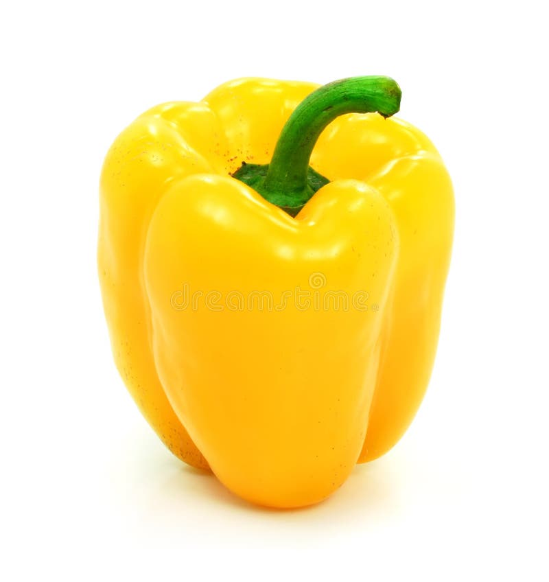 Yellow Pepper Vegetable Isolated Stock Photo Image of harvest