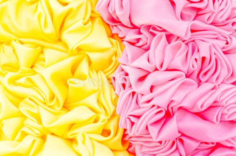 Yellow and Pink Fabric Texture Background Stock Photo Image of wrinkled, layer 48213536