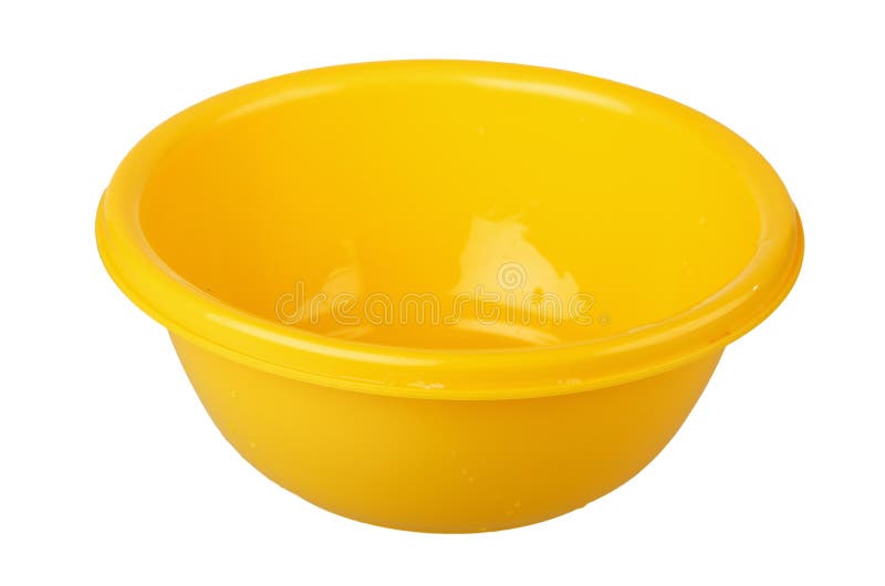 Yellow plastic bowl stock photo. Image of plastic, stack 29601414