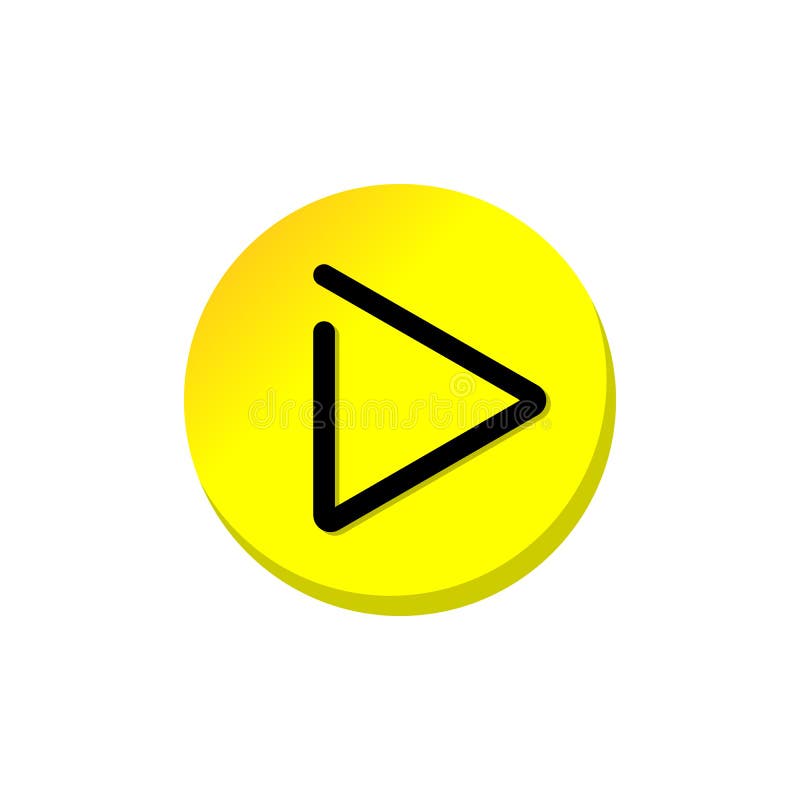 Big Yellow Play Now Button Stock Vector (Royalty Free) 145801070