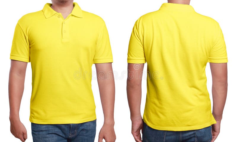 Download Yellow Polo Shirt Design Template Stock Photo - Image of ...