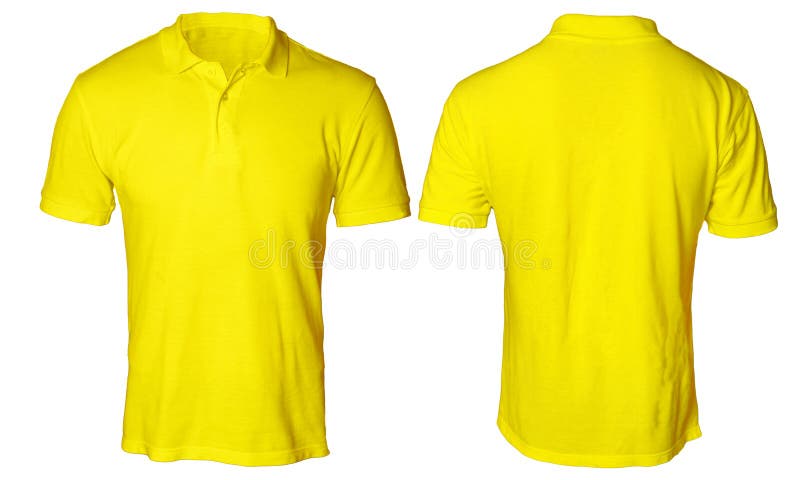 Download Yellow Polo Shirt Mock up stock photo. Image of casual ...