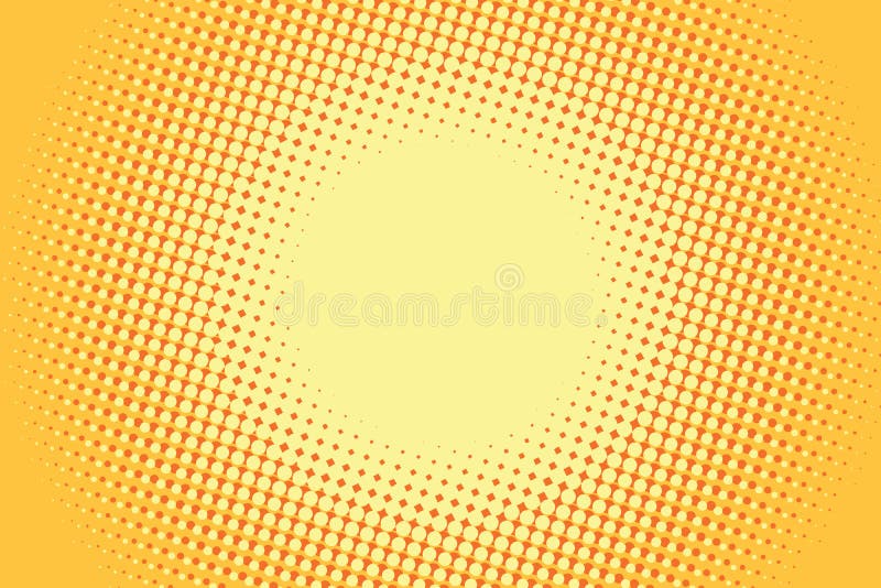 Yellow Pop Art Retro Comic Background Stock Vector Illustration Of Grid Cool