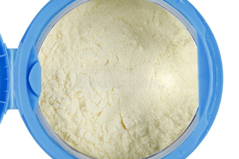 Yellow Powder for Childrens Nutrition in a Jar Stock Photo Image of