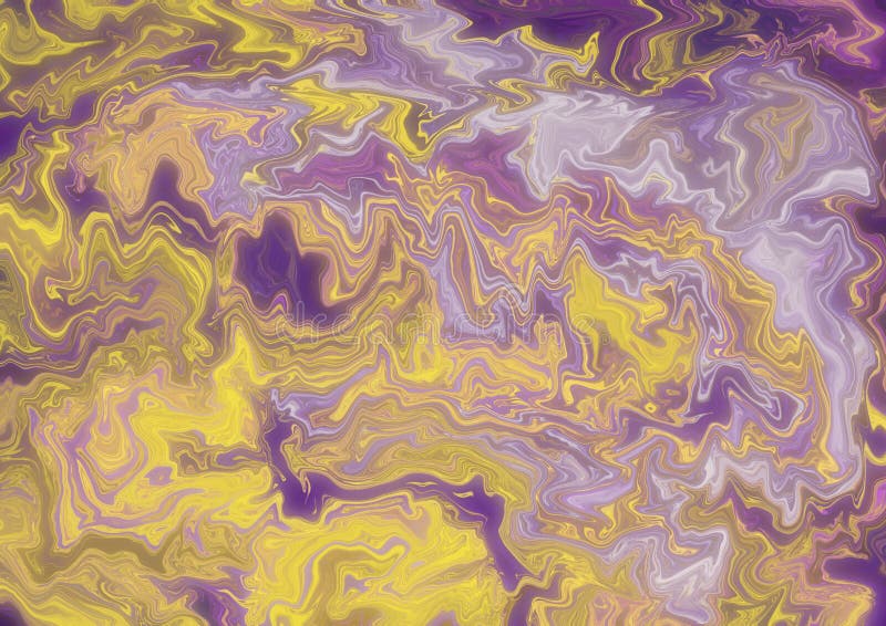 Yellow and Purple Blurry Marble Abstract Background Stock Illustration ...