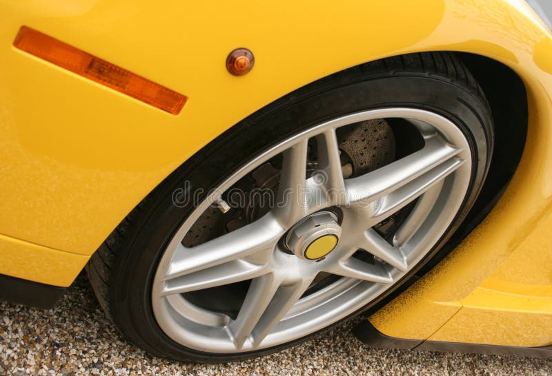 Bright Yellow American Racing Car Stock Image Image of prestige, auto