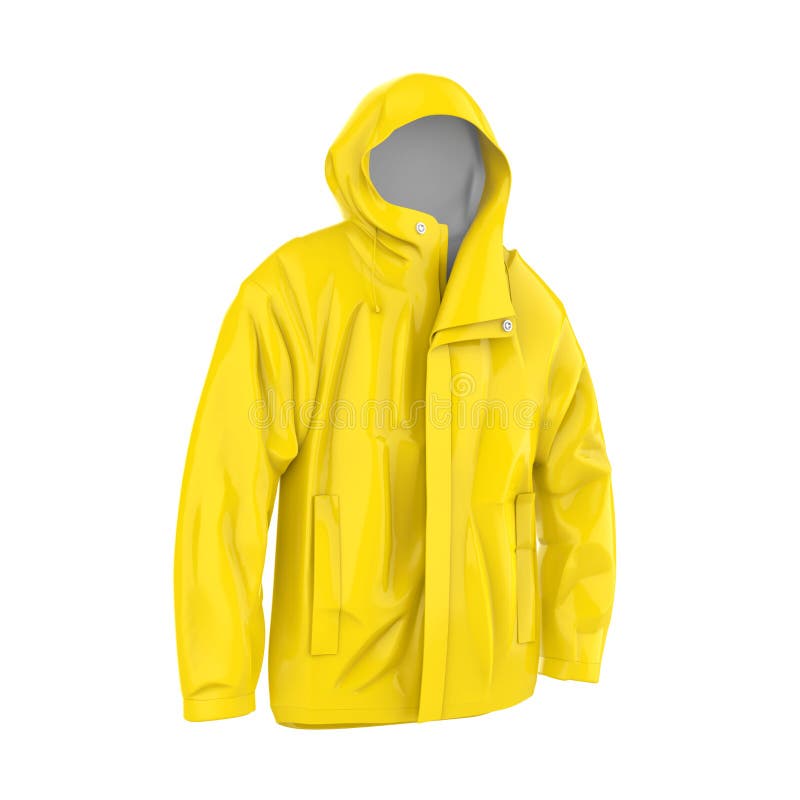 Yellow Rain Coat stock illustration. Illustration of autumn 33959721