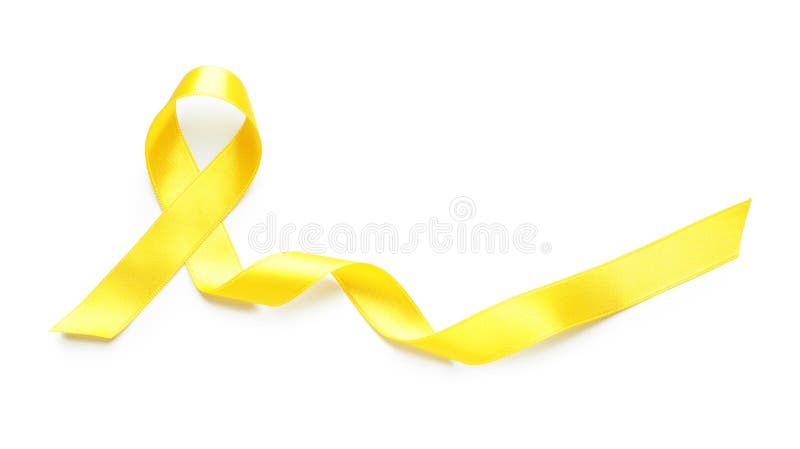 Yellow Cancer Ribbon, Yellow Awareness Ribbons - Celebrate Prints