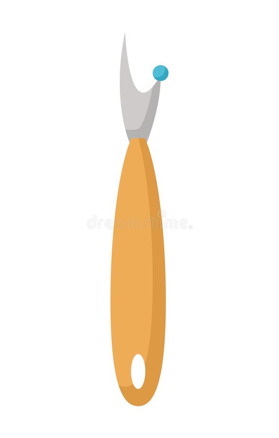 Seam ripper tool stock vector. Illustration of material - 80005309