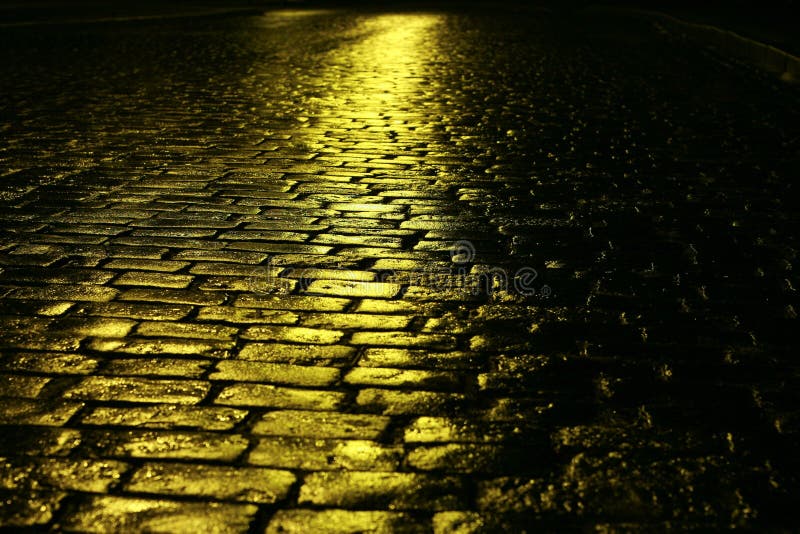 Yellow road stock photo