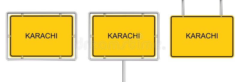 Karachi Road Sign Stock Illustrations 9 Karachi Road Sign Stock Illustrations, Vectors